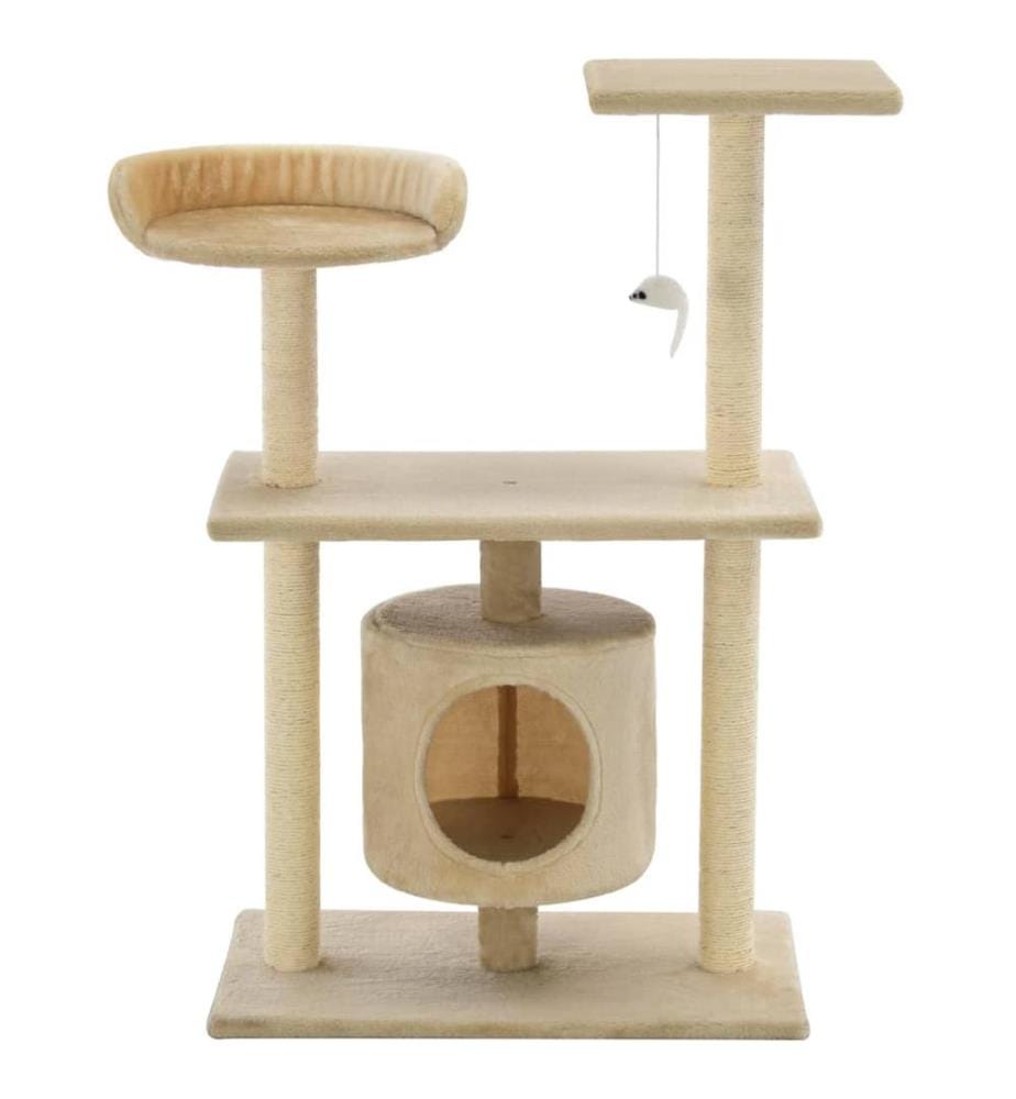 Katzen-Kratzbaum Sisal 95 cm Beige