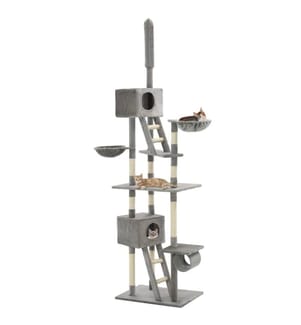 Katzen-Kratzbaum Sisal 230 - 260 cm Grau