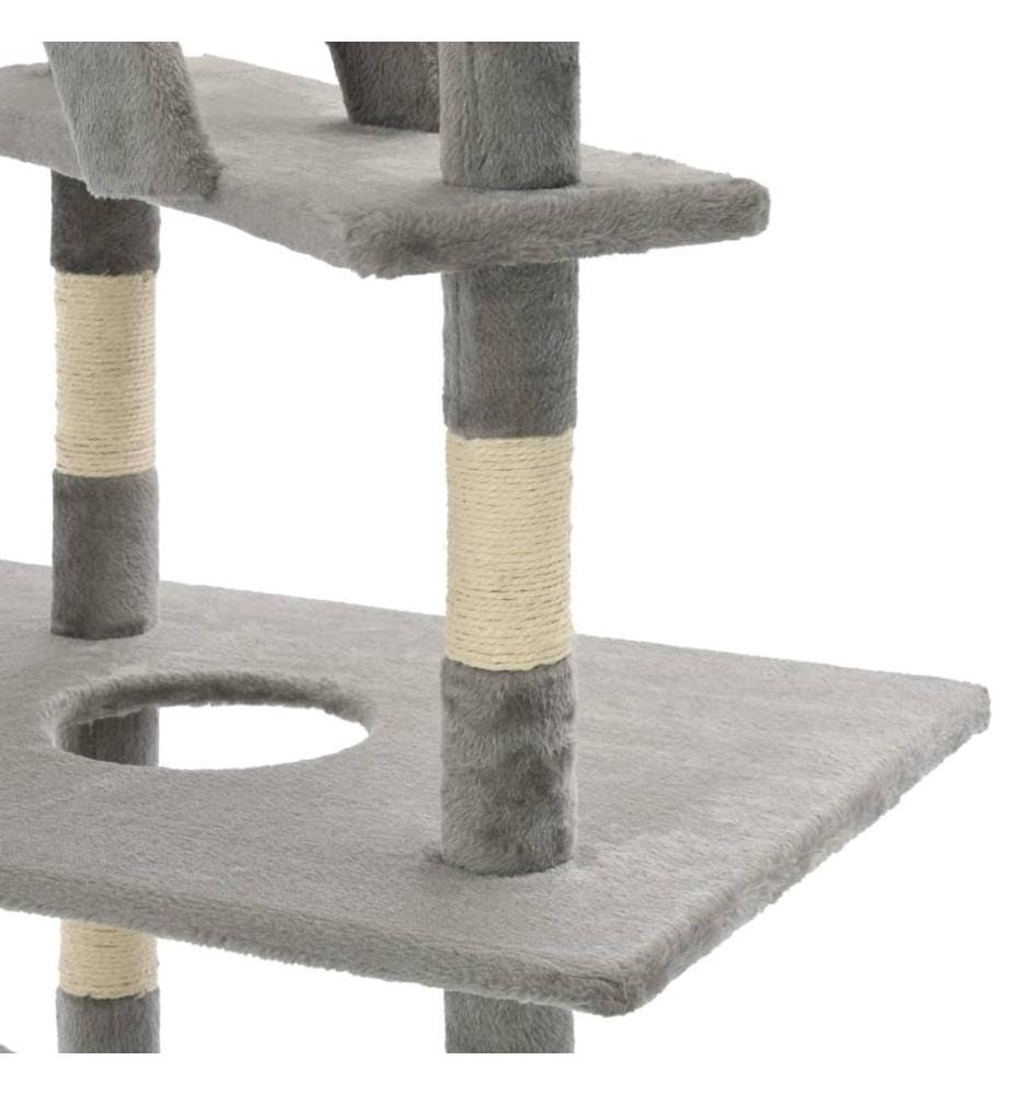 Katzen-Kratzbaum Sisal 230 - 260 cm Grau
