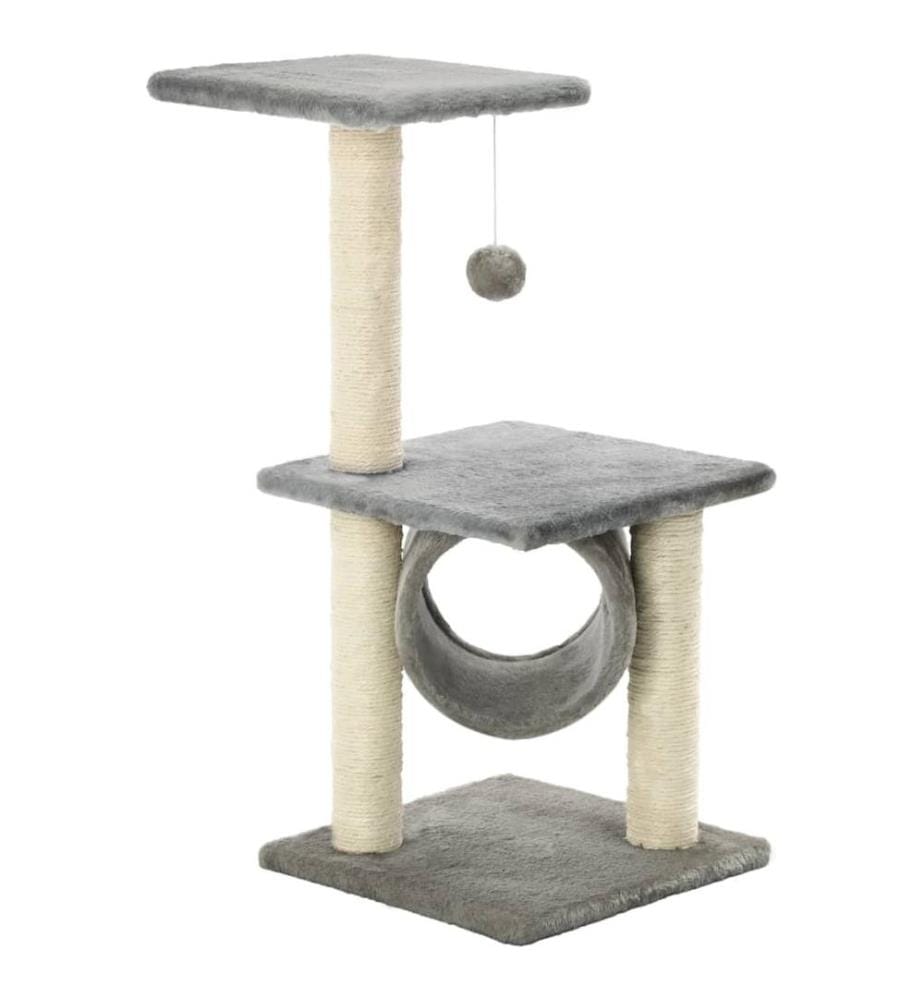 Katzen-Kratzbaum Sisal 65 cm Grau