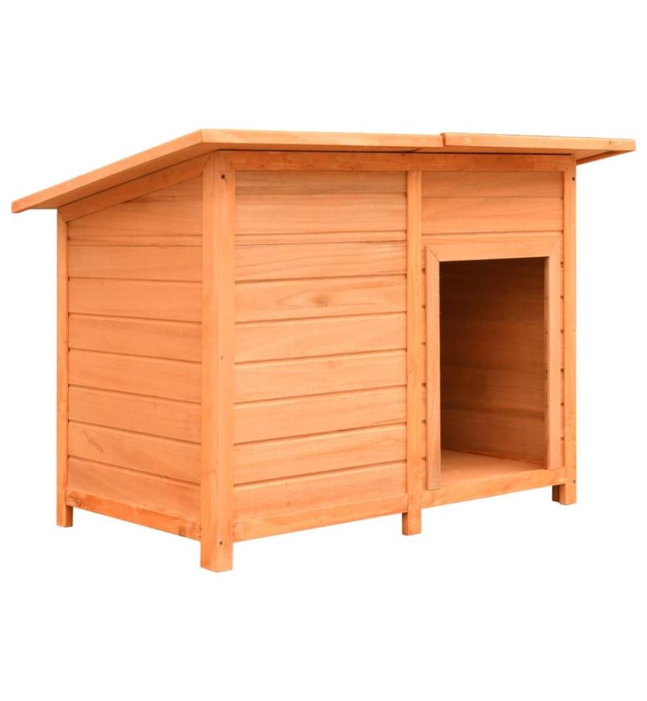 Hundehütte Kiefernholz & Tannenholz 120x77x86 cm