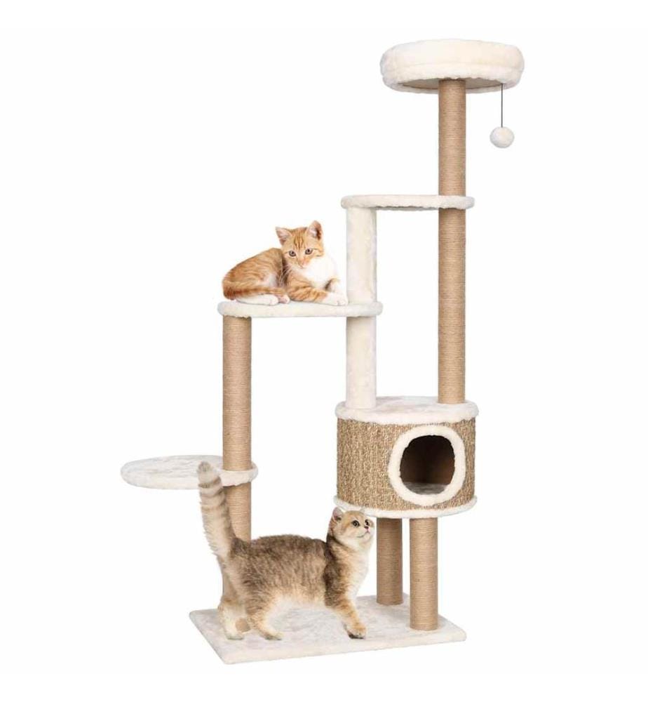 Katzen-Kratzbaum mit Luxuriösem Kissen 148 cm Seegras