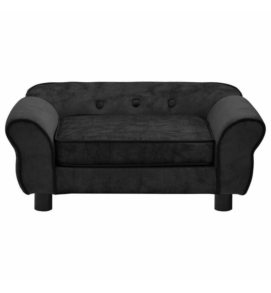 Hundesofa Schwarz 72x45x30 cm Plüsch