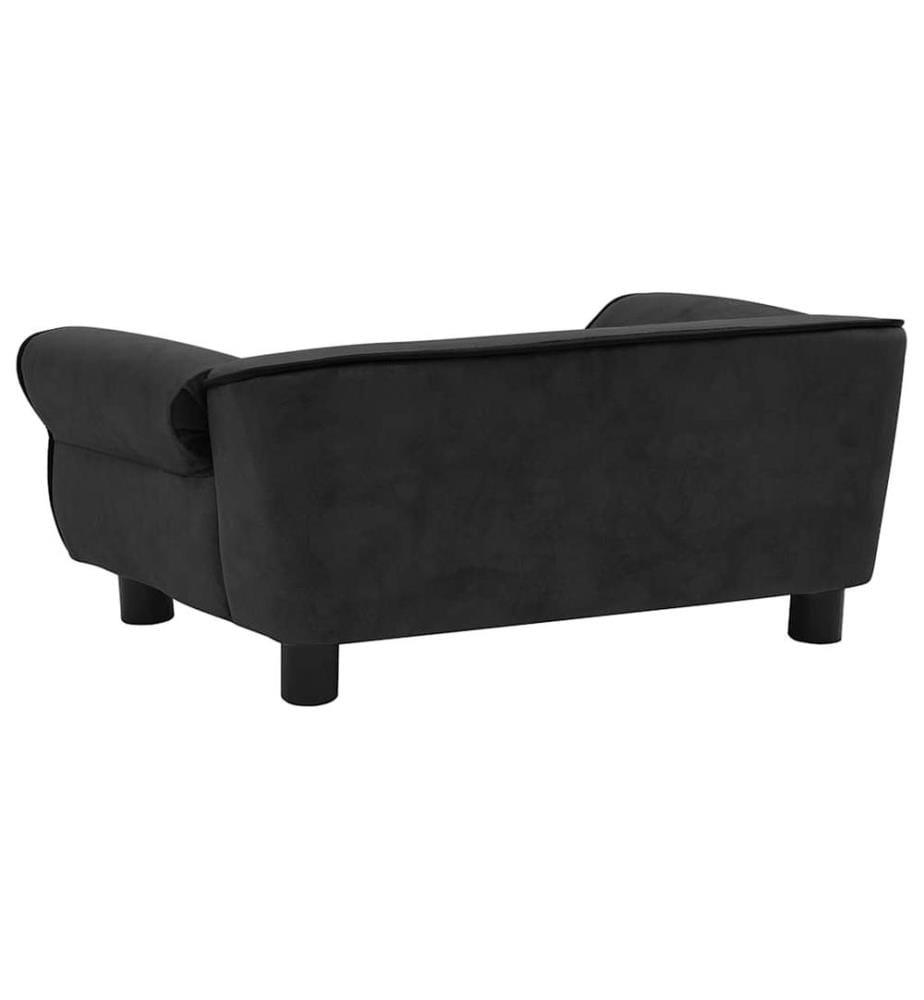 Hundesofa Schwarz 72x45x30 cm Plüsch