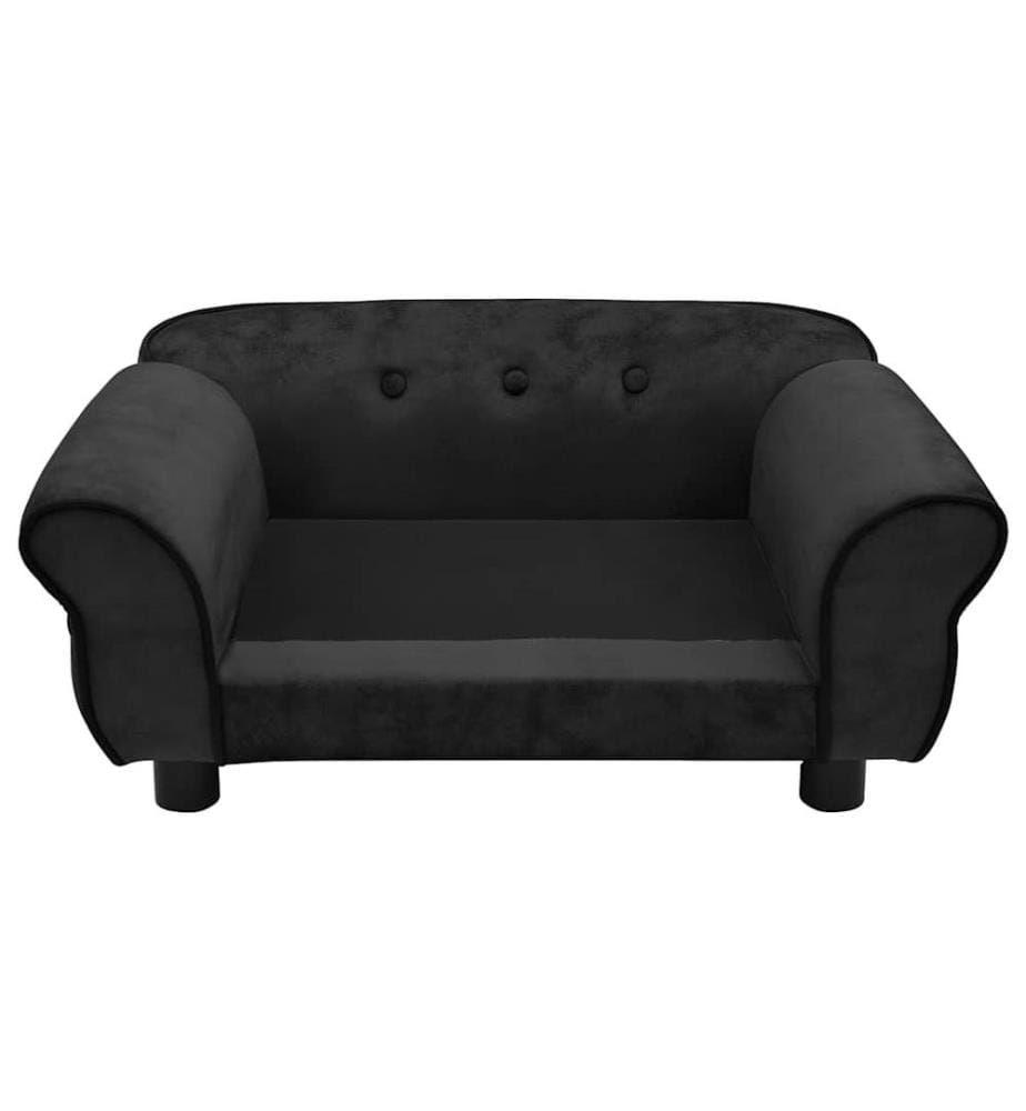 Hundesofa Schwarz 72x45x30 cm Plüsch