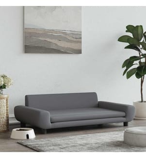 Hundebett Dunkelgrau 100x54x33 cm Samt