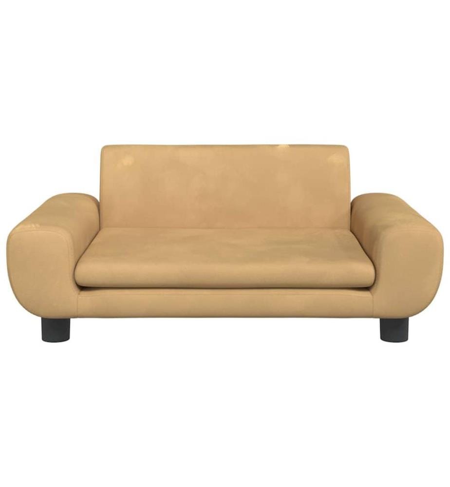 Hundebett Braun 70x45x33 cm Samt