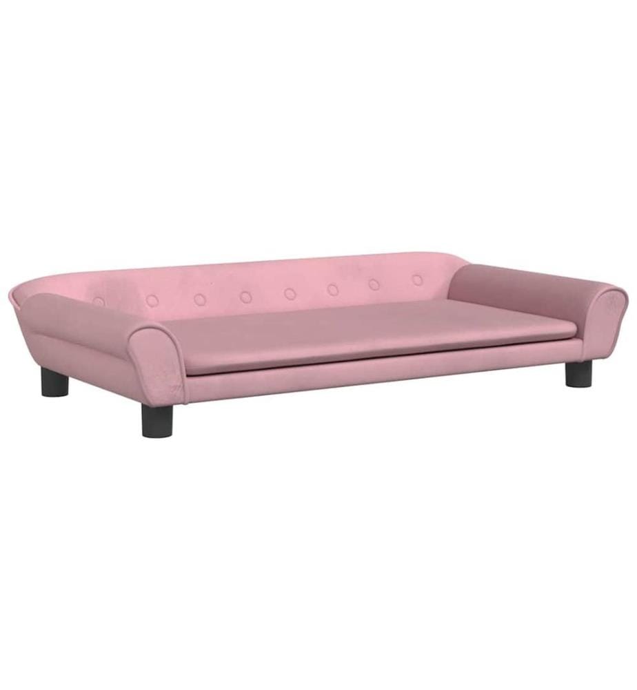 Hundebett Rosa 100x50x21 cm Samt