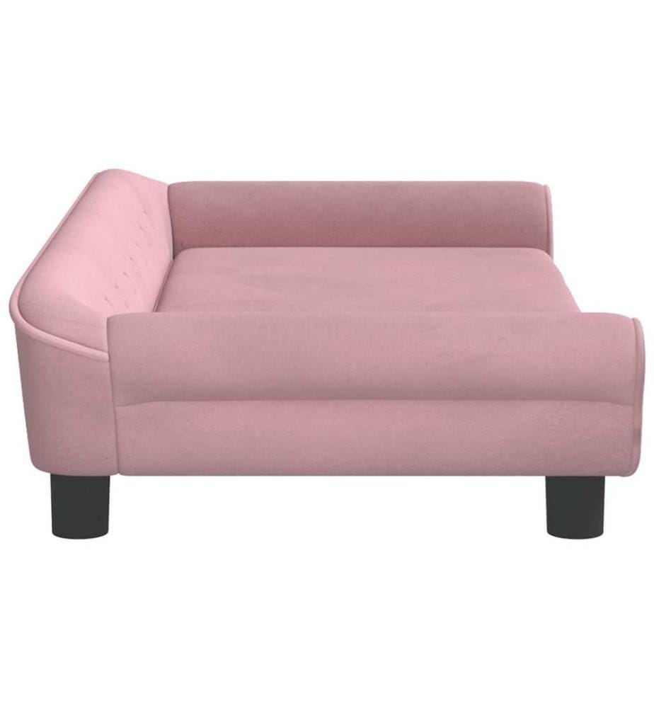 Hundebett Rosa 100x50x21 cm Samt