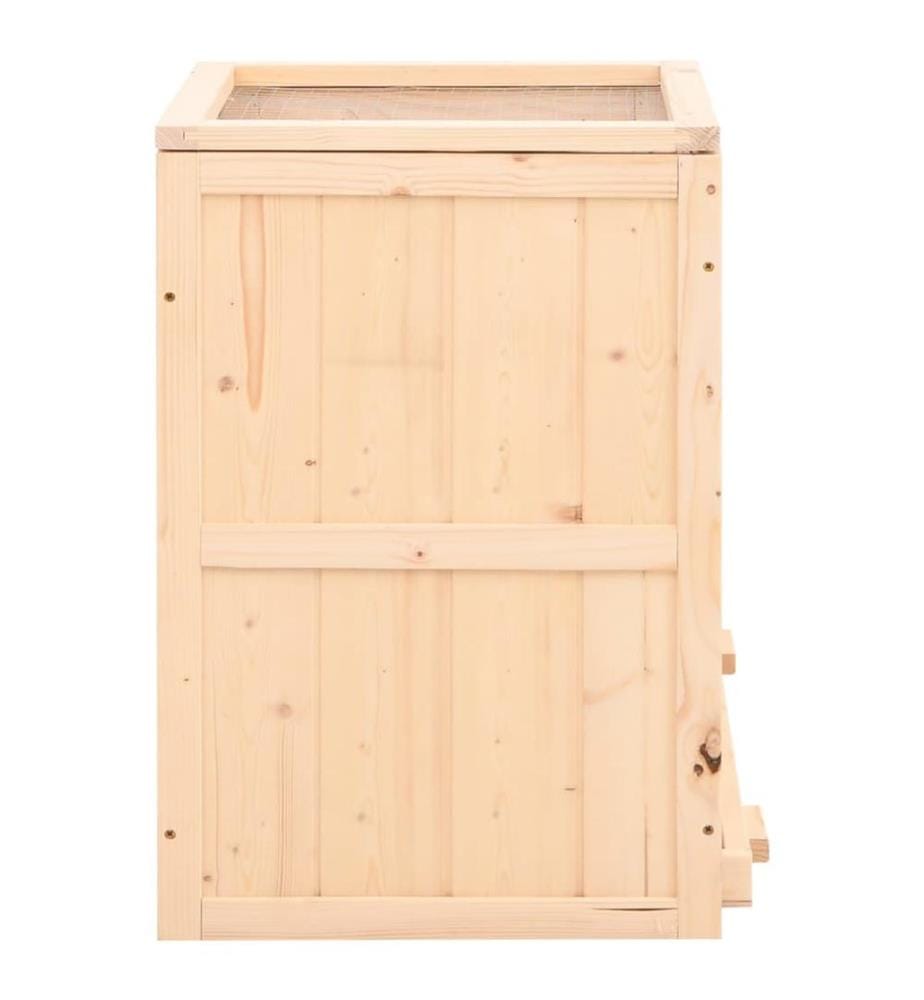 Cage à hamster 81x40x60 cm bois massif de sapin