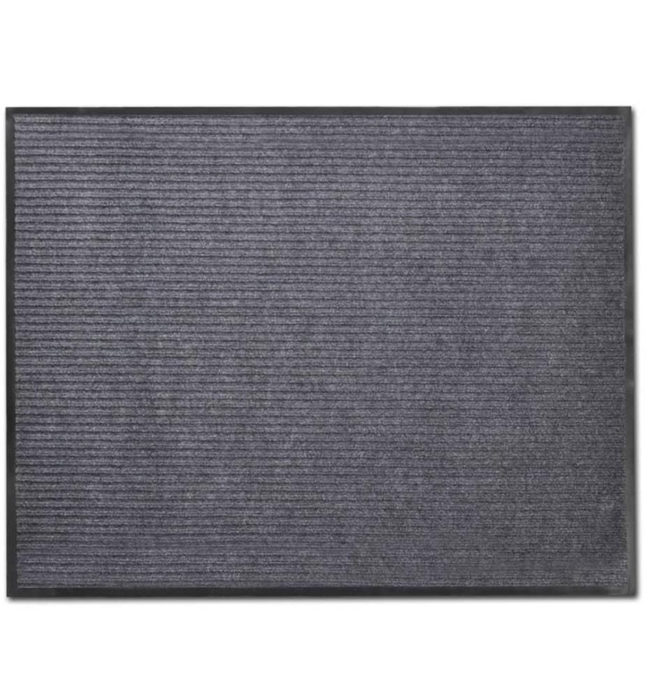 Graue PVC Türmatte 120 x 180 cm