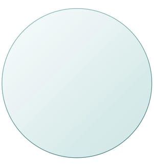 Dessus de table ronde en verre trempé 900 mm