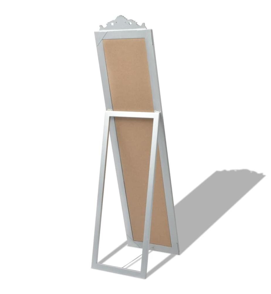 Standspiegel im Barock-Stil 160x40 cm Silbern