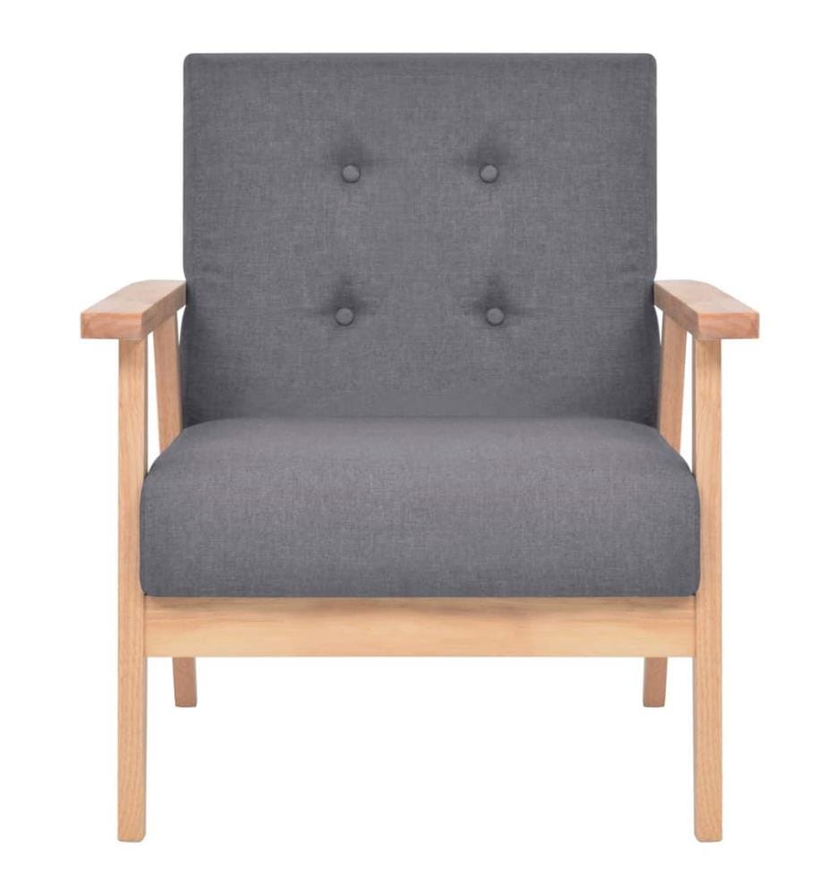 Fauteuil Gris foncé Tissu