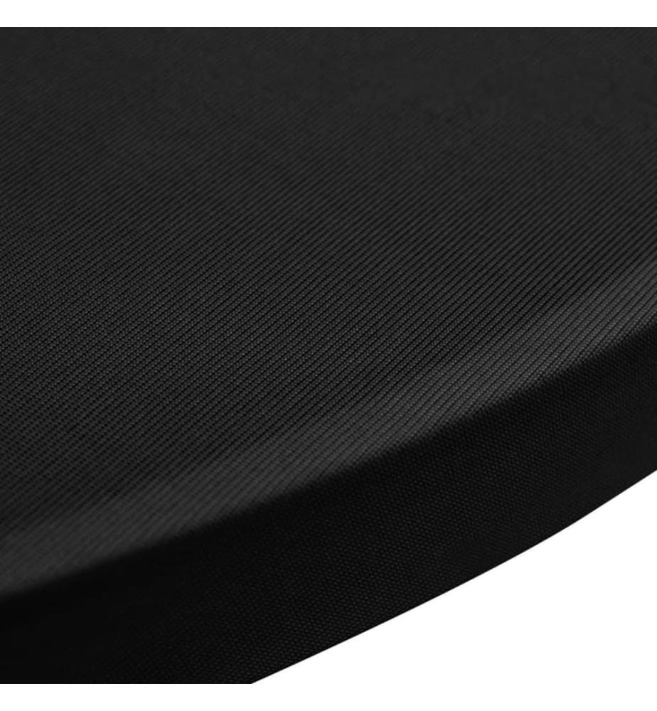 Stehtischhussen 4 Stk. Ø 60 cm Schwarz Stretch