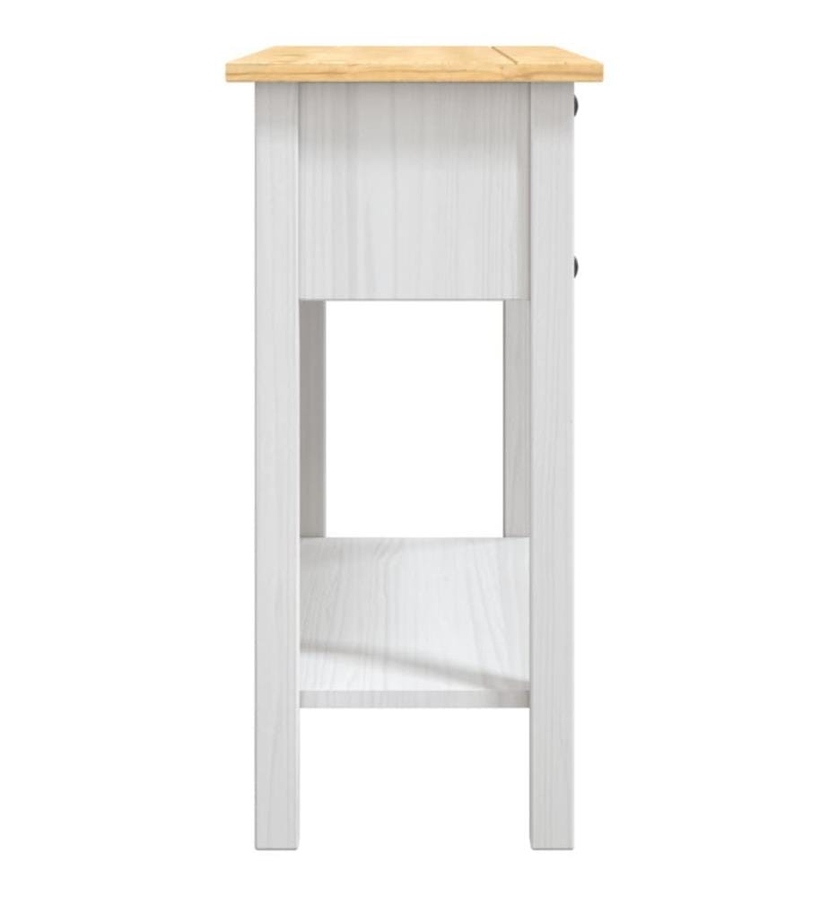 Konsolentisch Mexiko-Stil Kiefernholz Weiss 90x34,5x73 cm