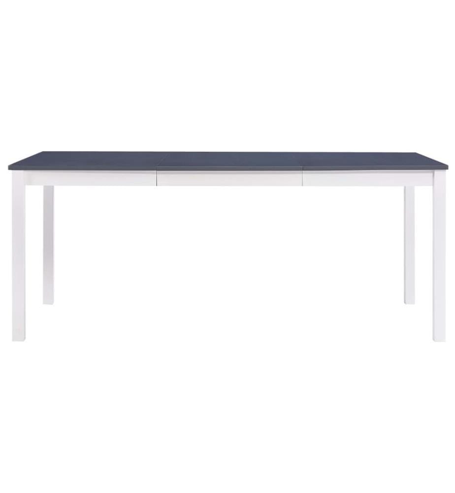 Esstisch Weiss und Grau 180 x 90 x 73 cm Kiefernholz