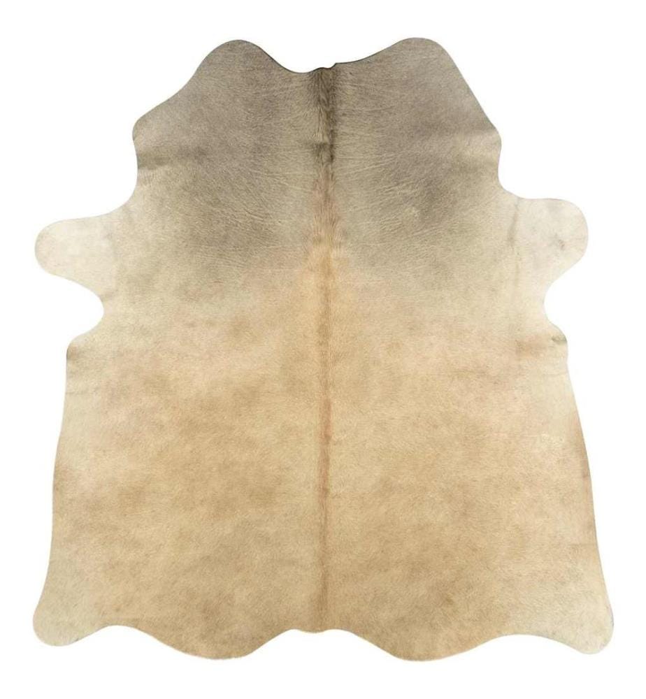 Tapis en peau de vache véritable 150 x 170 cm Beige
