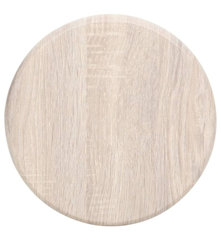 Tabourets de bar lot de 2 noir MDF