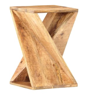 Beistelltisch 35x35x55 cm Massivholz Mango