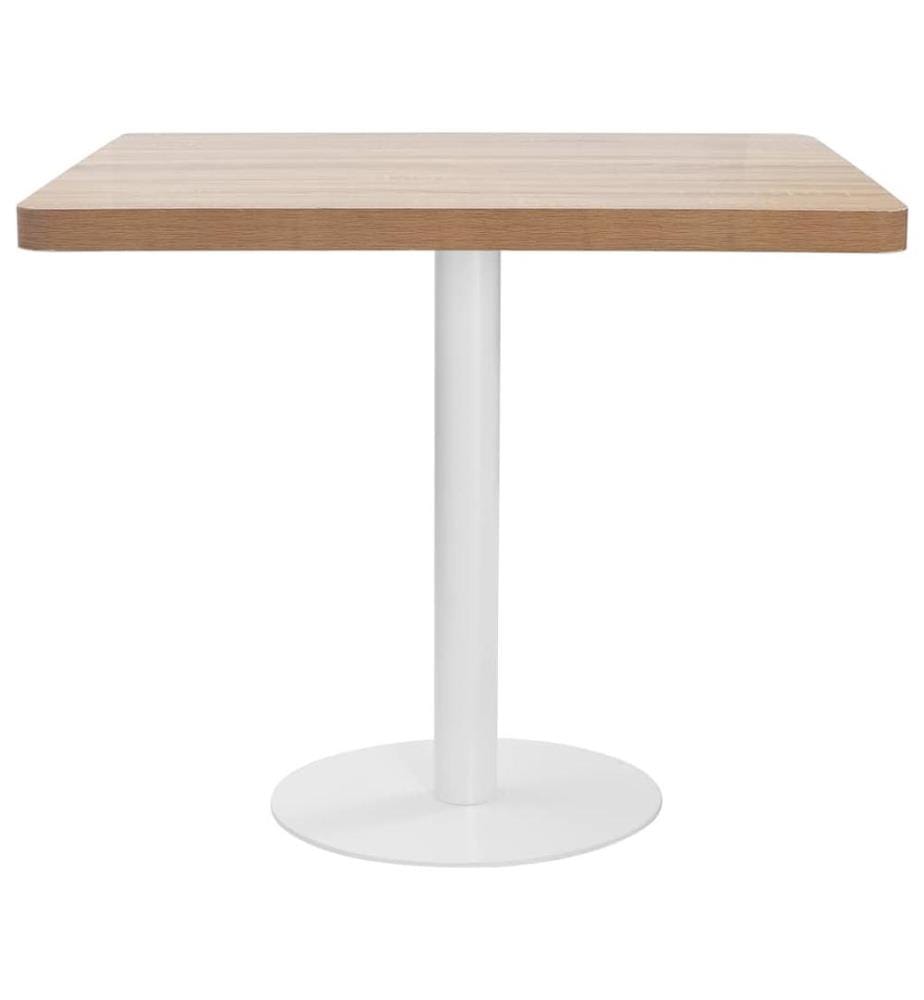 Bistrotisch Hellbraun 80x80 cm MDF