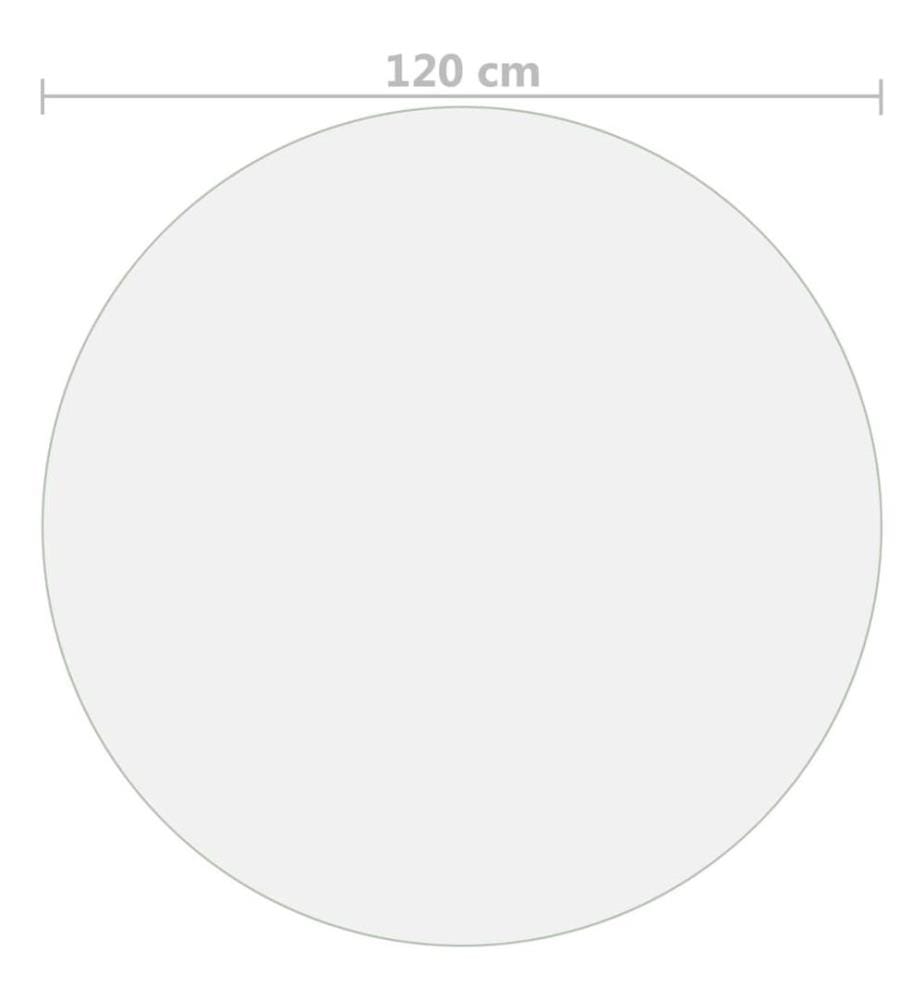 Protecteur de table transparent Ø 120 cm 1,6 mm PVC