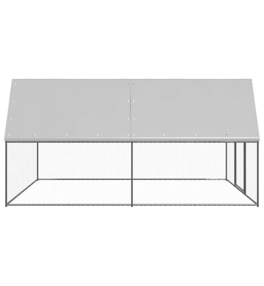 Poulailler d'extérieur 3x4x2 m Acier galvanisé