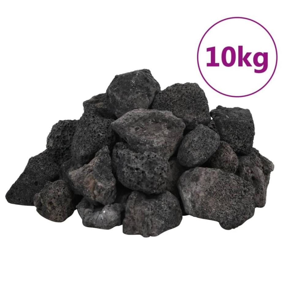 Lavagranulat 10 kg Schwarz 3-5 cm