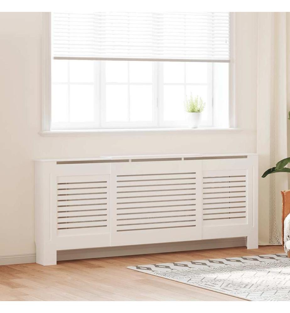 Cache-radiateur MDF Blanc 205 cm
