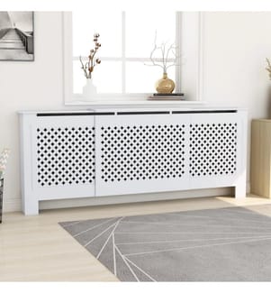Cache-radiateur MDF Blanc 205 cm