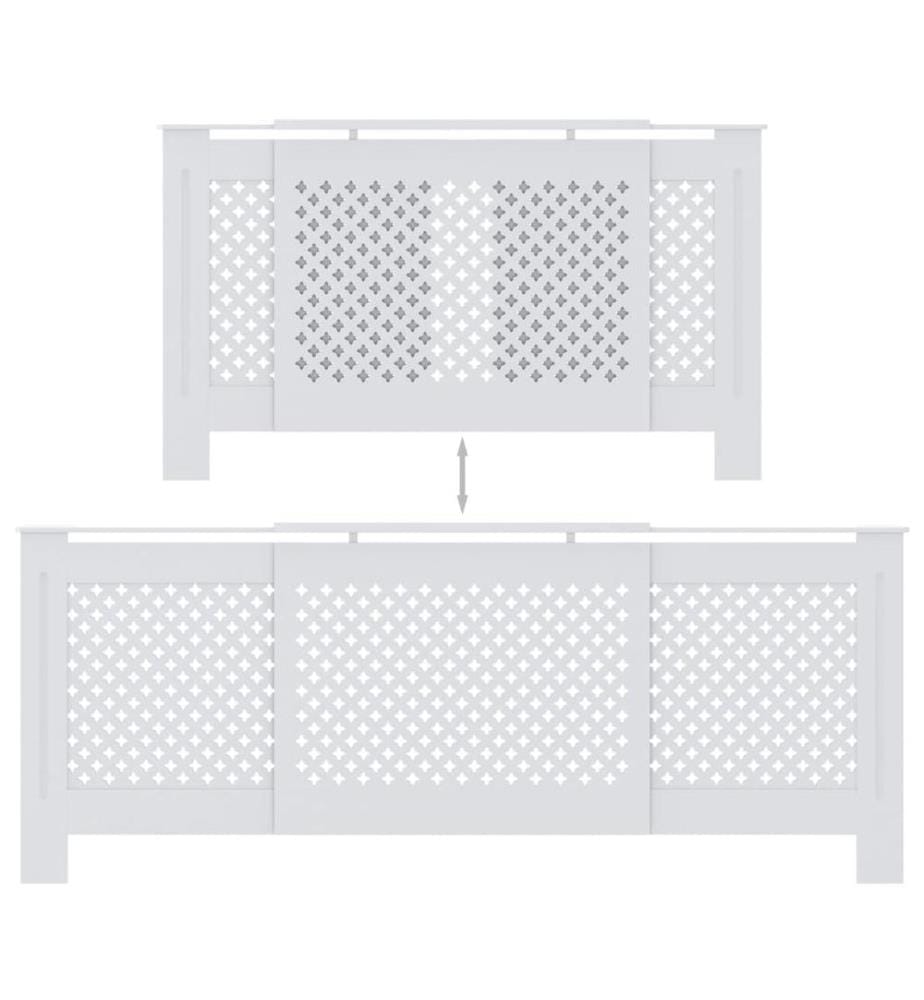 Cache-radiateur MDF Blanc 205 cm