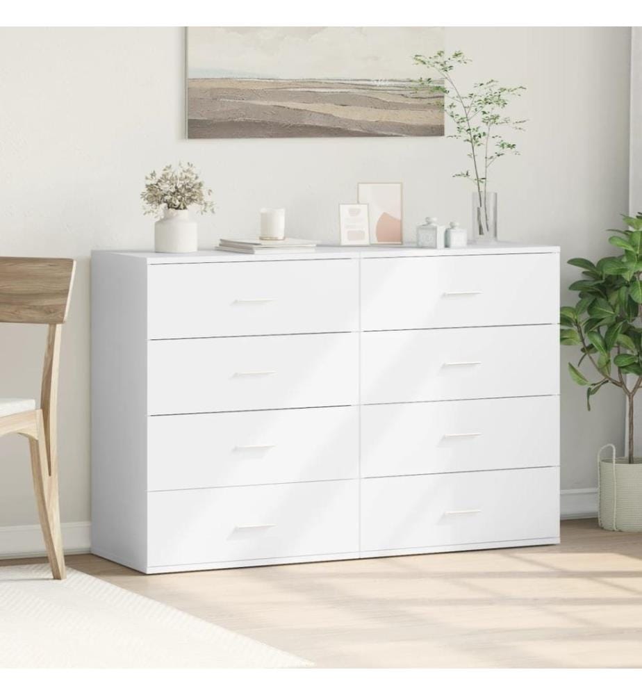 Sideboards 2 Stk. Weiss 60x39x80 cm Holzwerkstoff