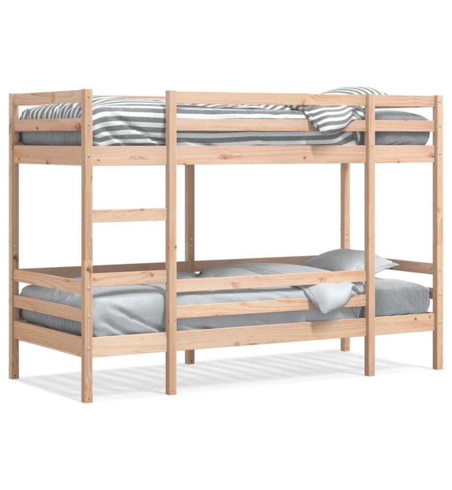 Lit superposé sans matelas 90x200 cm bois de pin massif