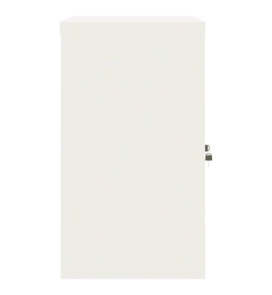 Aktenschrank Weiss 90x40x70 cm Stahl