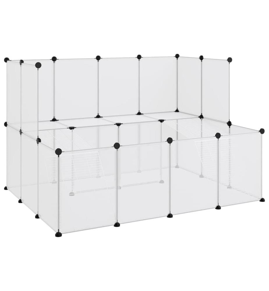 Cage pour petits animaux Transparent 143x107x93 cm PP et Acier