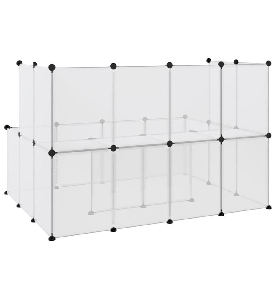 Cage pour petits animaux Transparent 143x107x93 cm PP et Acier
