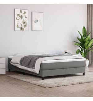 Matelas de lit à ressorts ensachés Gris foncé 140x200x20 cm