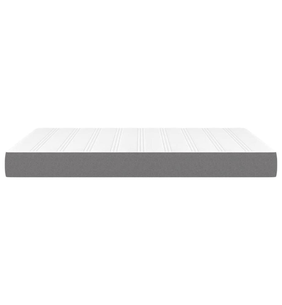 Matelas de lit à ressorts ensachés Gris foncé 140x200x20 cm