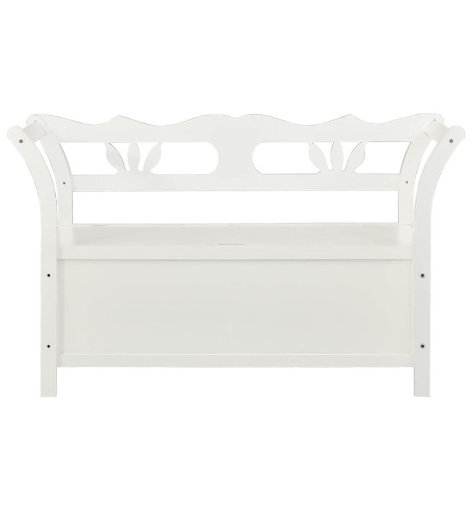 Banc Blanc 107x45x75,5 cm Bois de sapin solide
