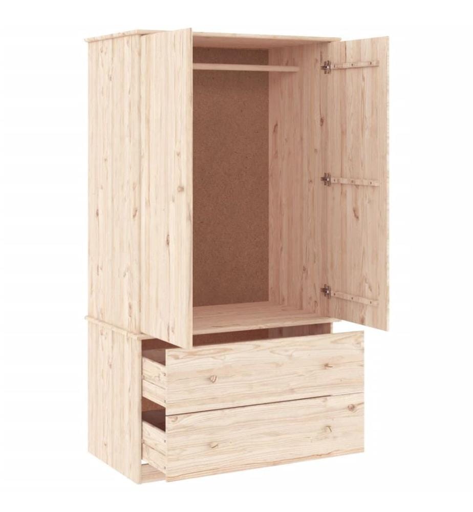 Kleiderschrank ALTA 90x55x170 cm Massivholz Kiefer