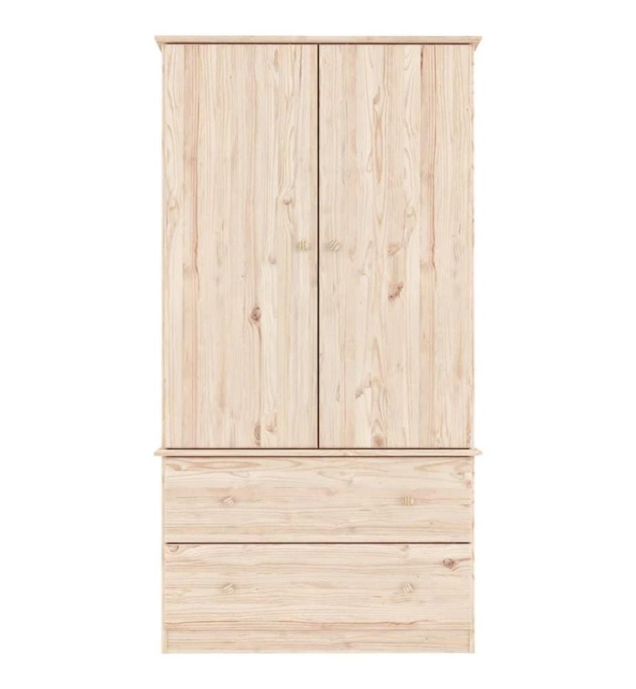 Kleiderschrank ALTA 90x55x170 cm Massivholz Kiefer