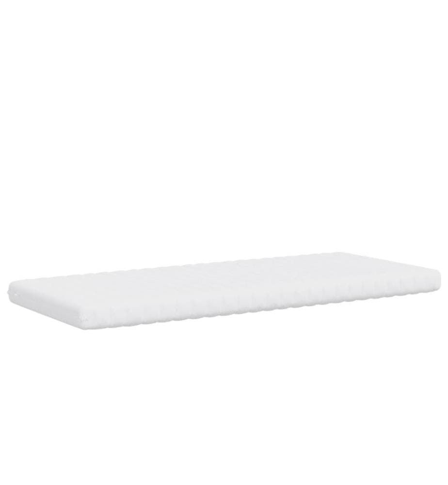 Matelas en mousse 2 pcs blanc 90x190 cm 7 zones dureté 20 ILD