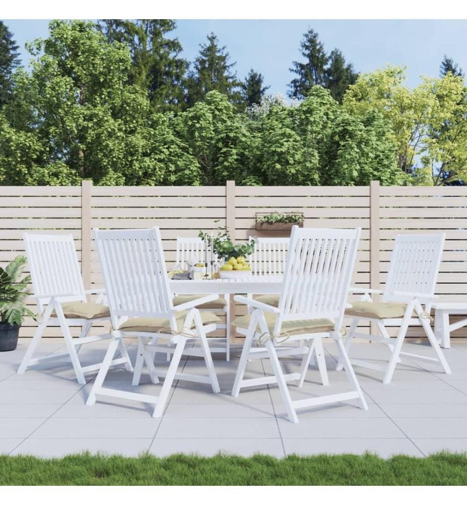 Palettenkissen 6 Stk. Beige 50x50x7 cm Oxford-Gewebe