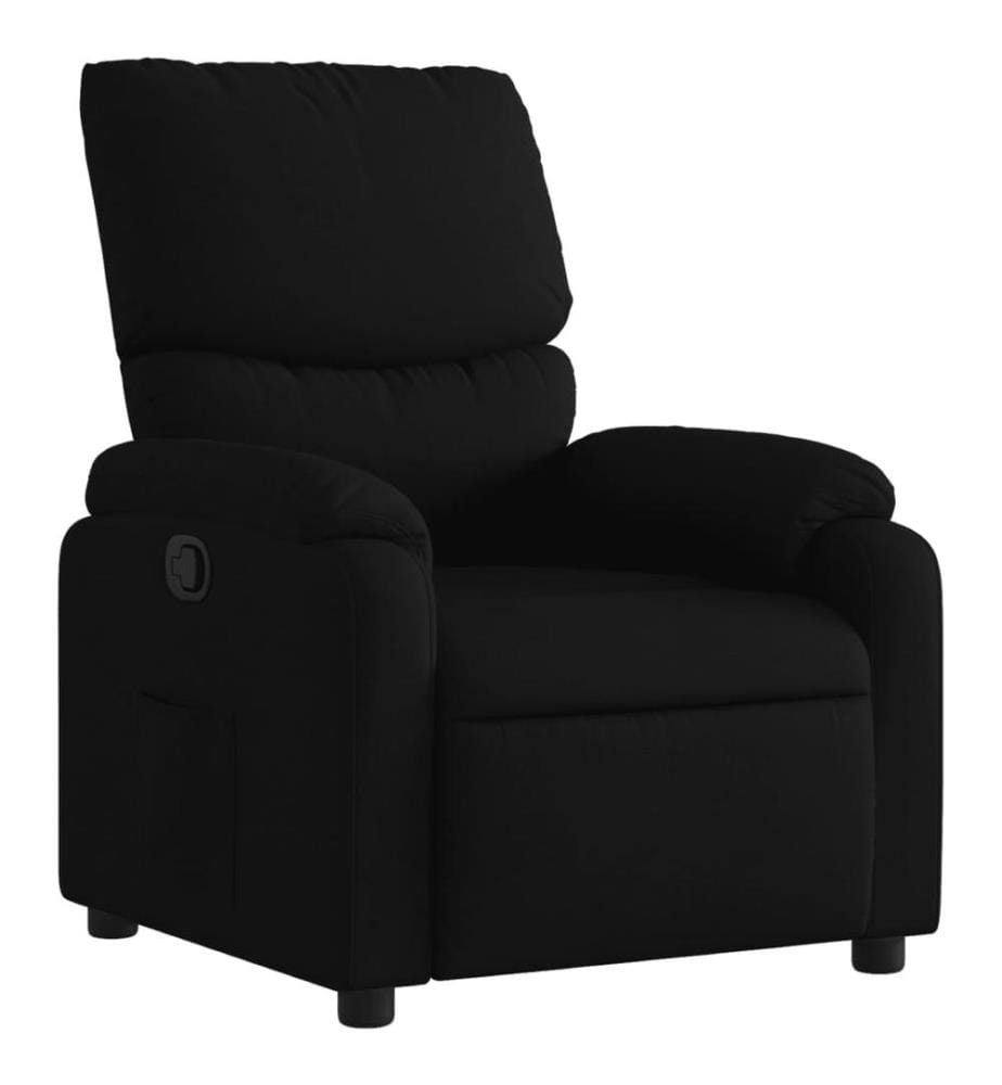 Fauteuil inclinable Noir Tissu