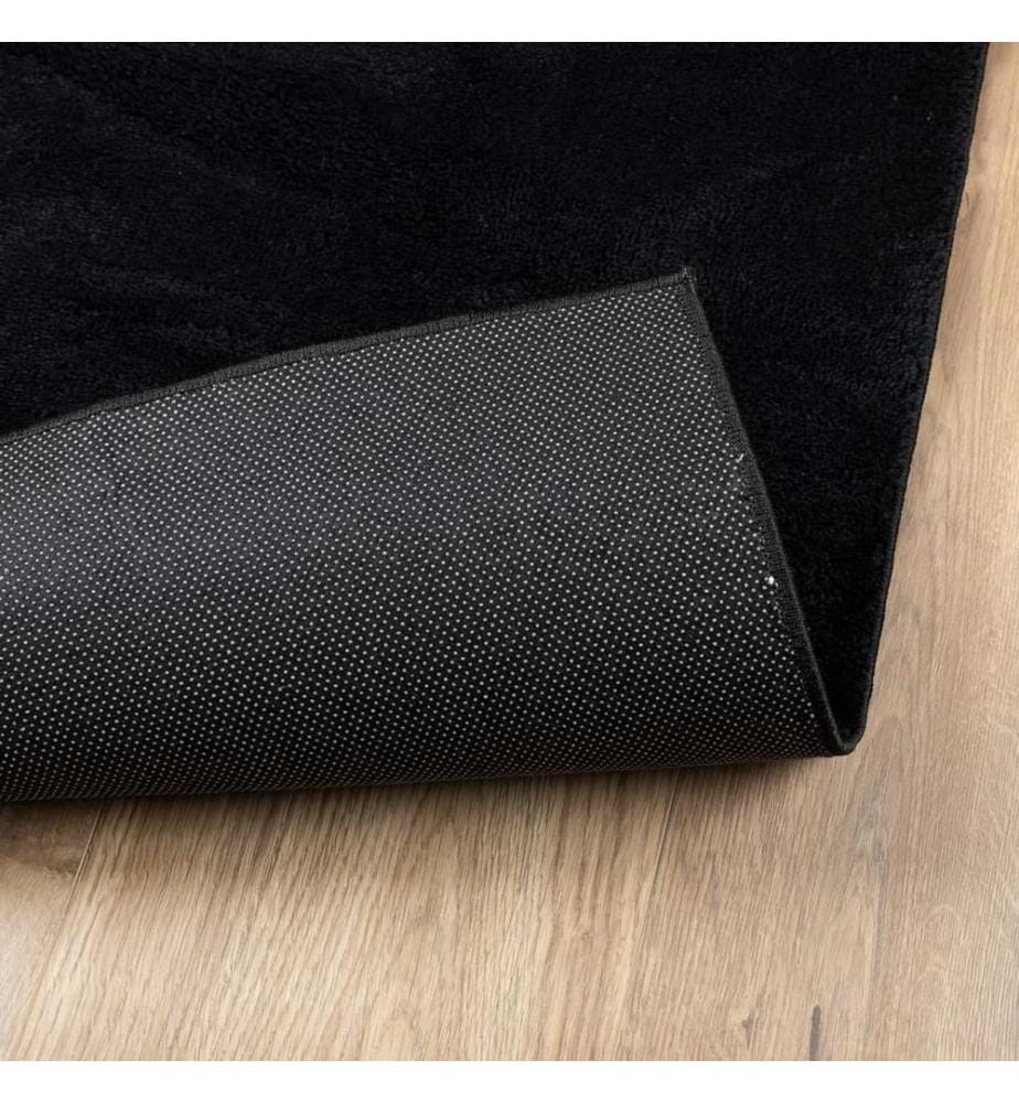 Tapis OVIEDO à poils courts noir 240x340 cm