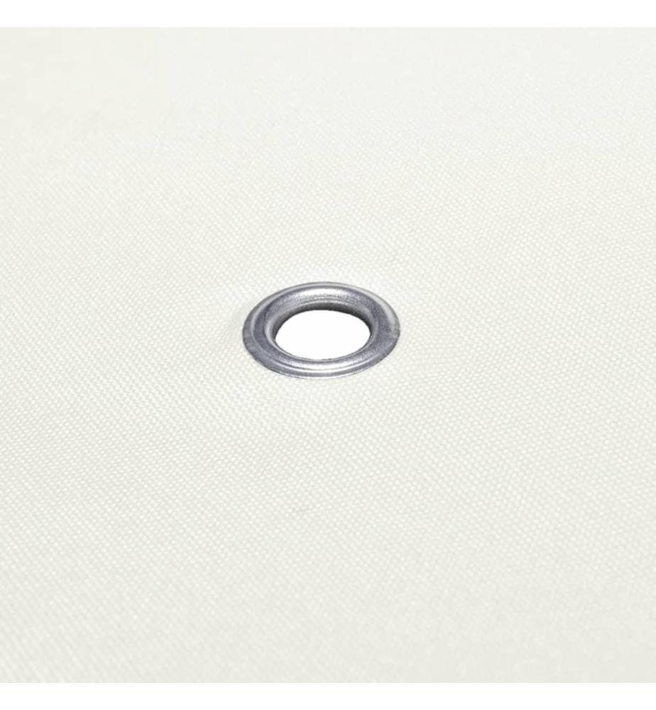 Recouvrement de remplacement d'auvent 310 g/m² 3x3m Blanc crème