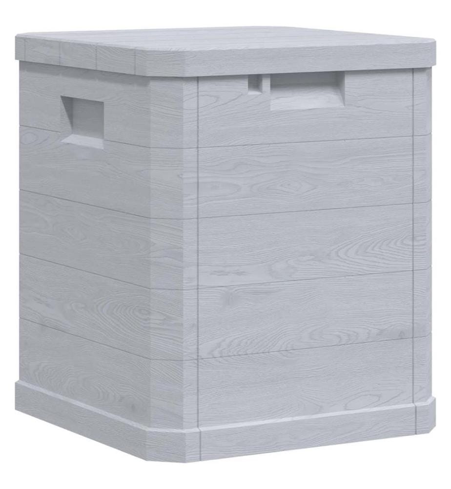 Boîte de rangement de jardin 90 L Gris clair