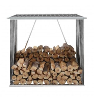 Abri de stockage à bois Acier galvanisé 163x83x154cm Anthracite