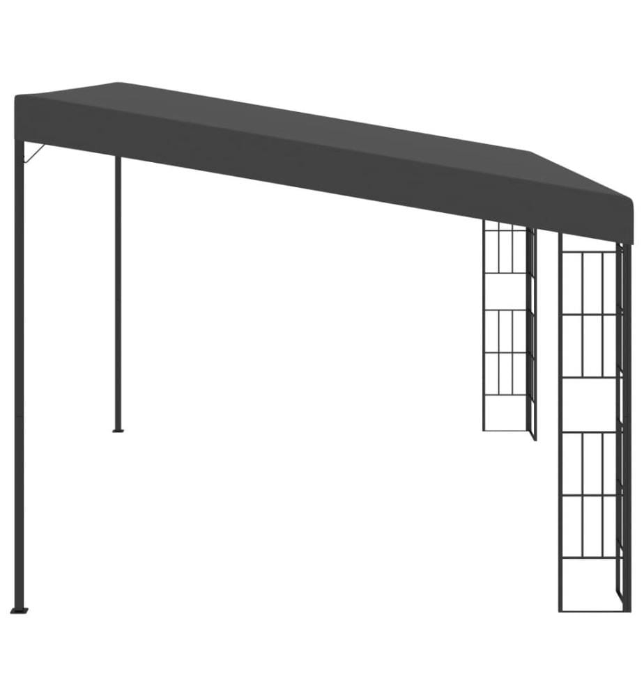 Belvédère mural 3x4 m Anthracite Tissu