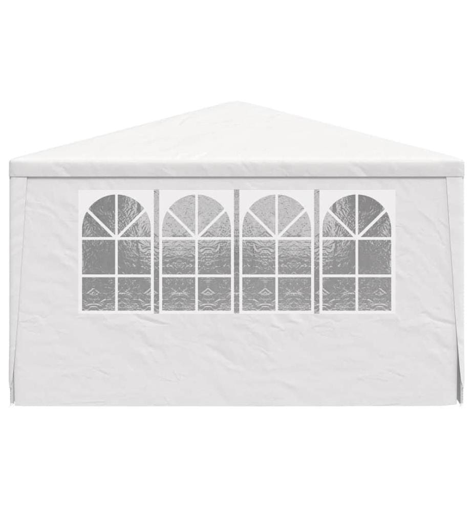 Tente de réception et parois latérales 4x6 m Blanc 90 g/m²